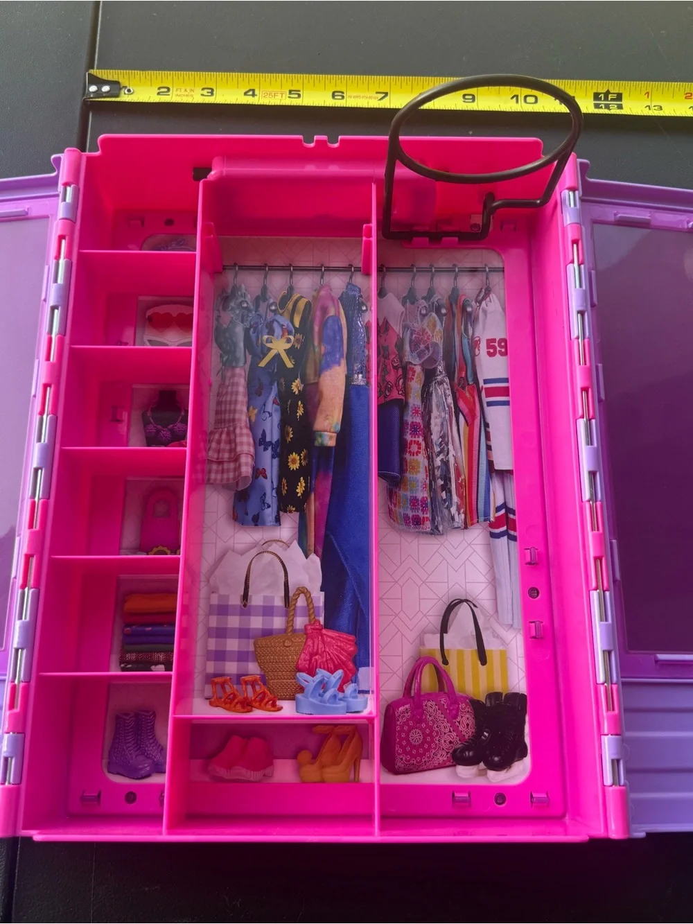 Barbie compact closet