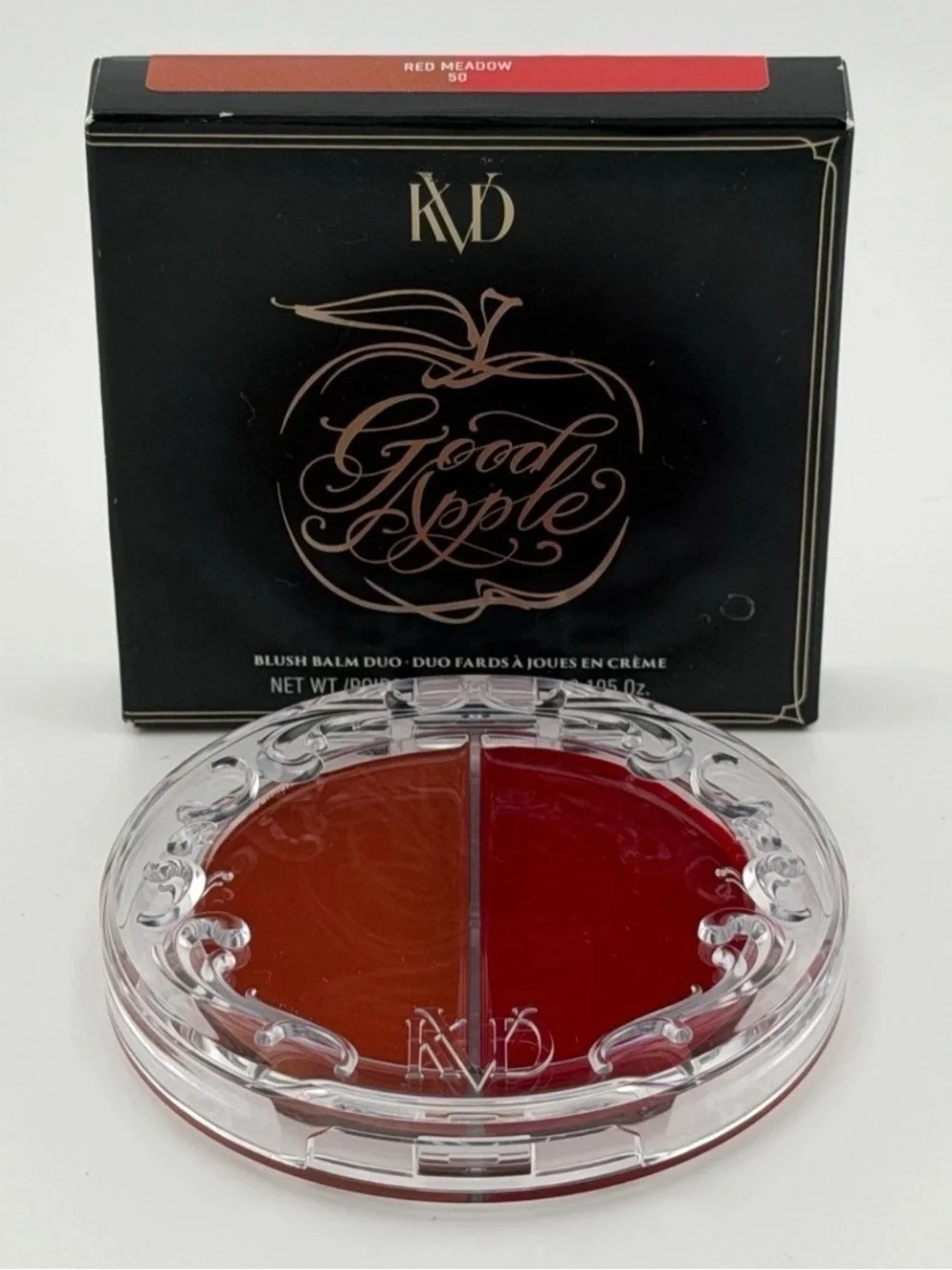 KVD Beauty Good Apple Blush Balm Duo #50 Red Meadow Cream Blush NIB