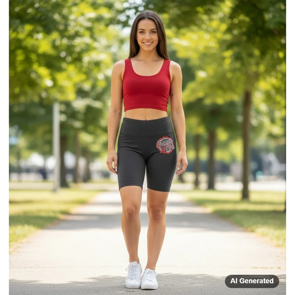 NCAA Women's Alabama Rolling Tide Black Bicycle Bike Shorts -‎ M