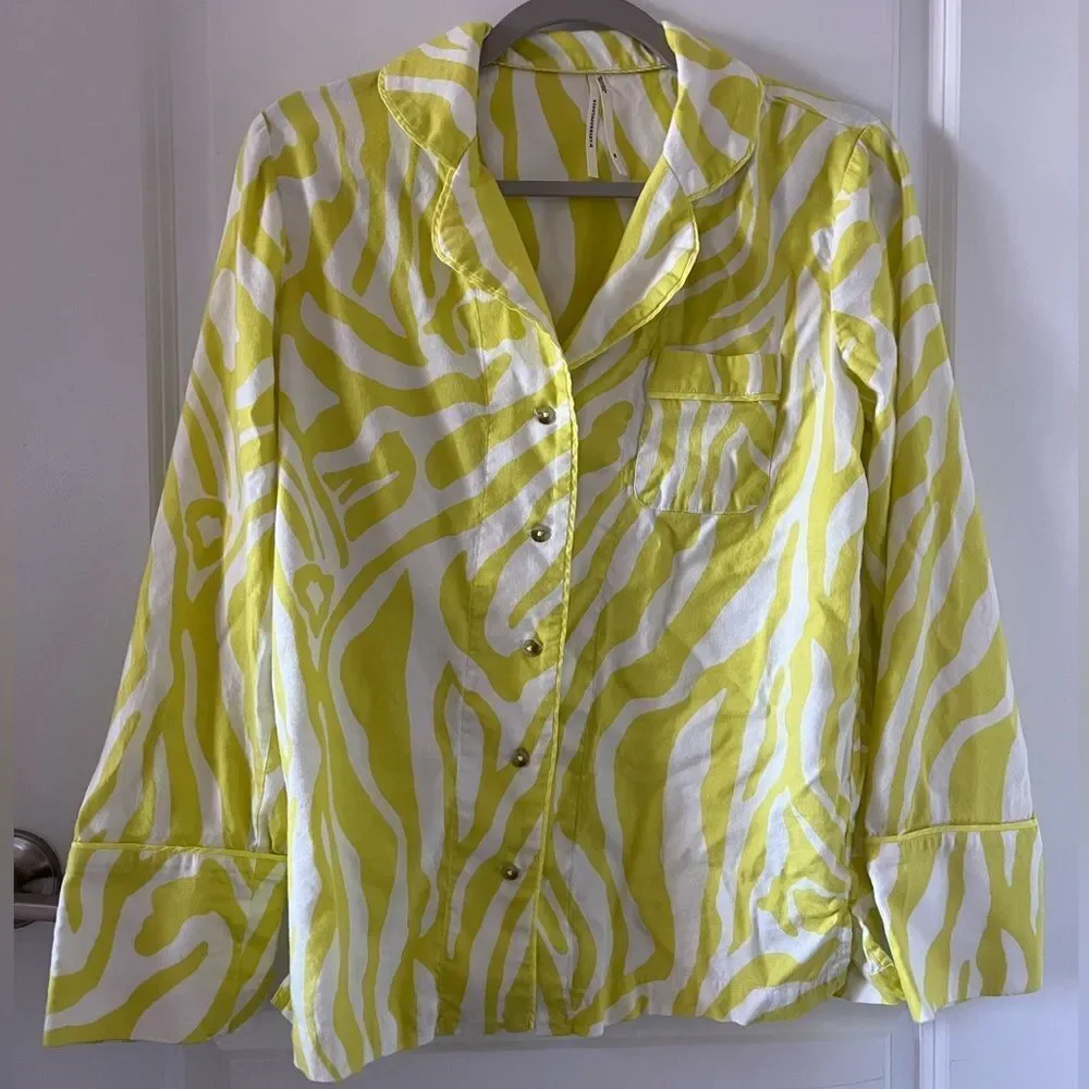 Anthropologie bright yellow