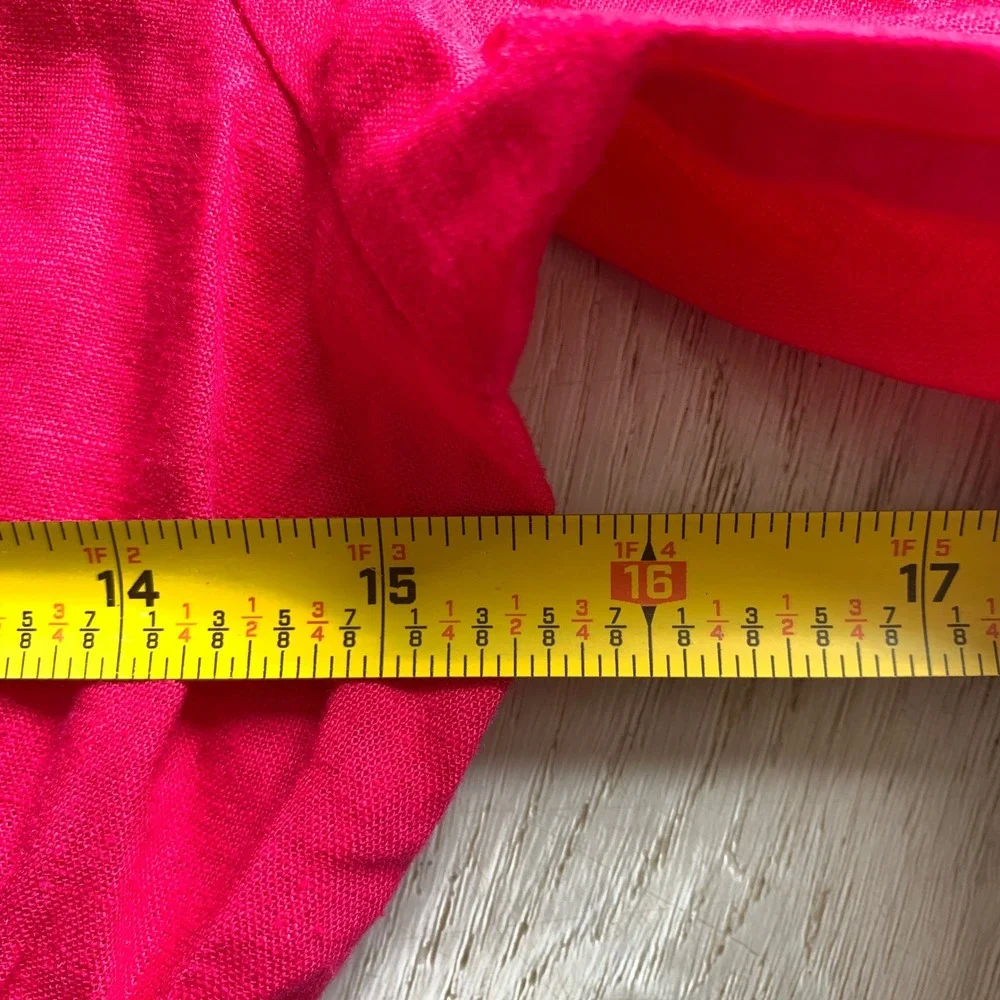 Universal Thread Womens Dress Sz Small Pink Midi Long Sleeve‎ Linen Blend spring