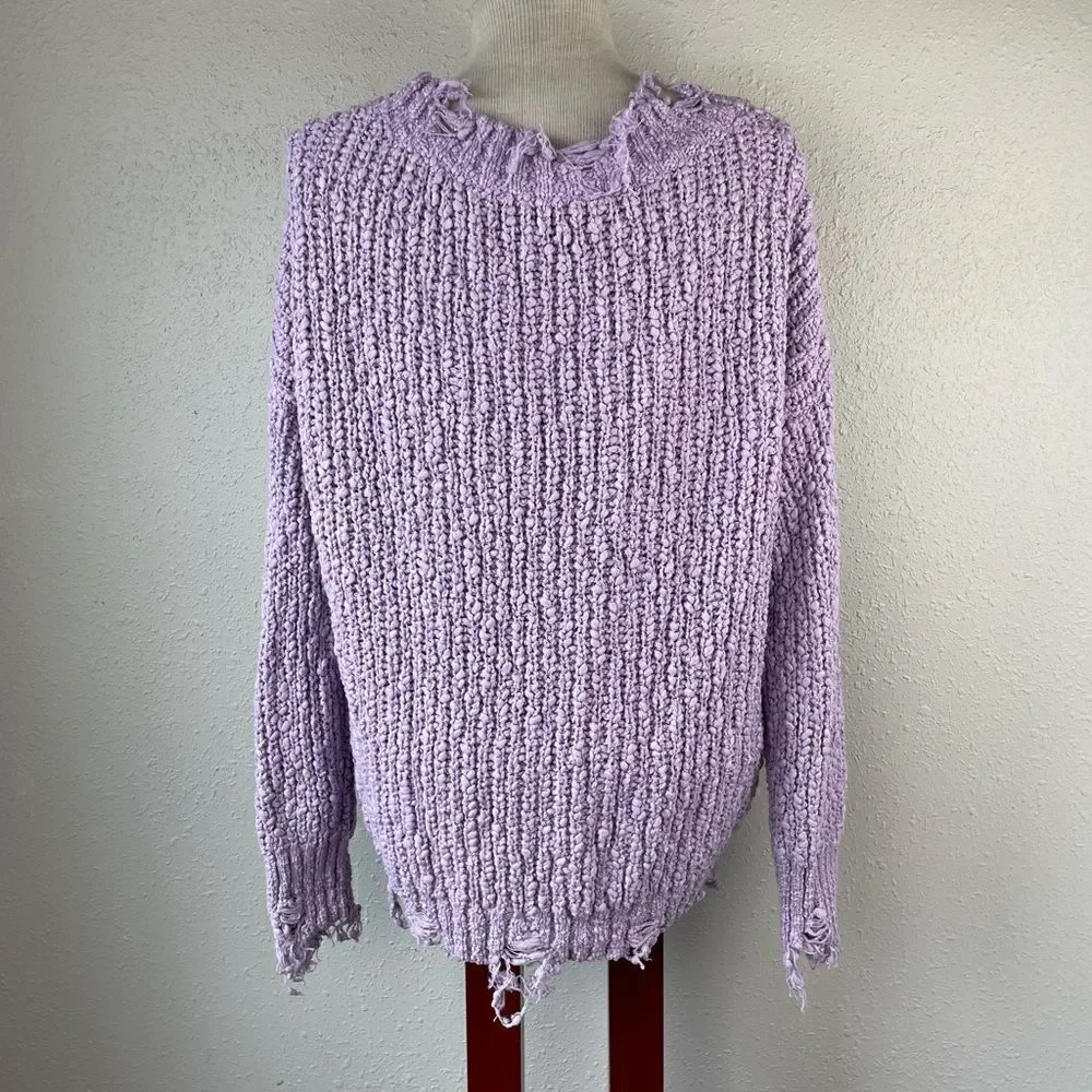 Forever 21 Pastel Purple Sweater Size S EUC