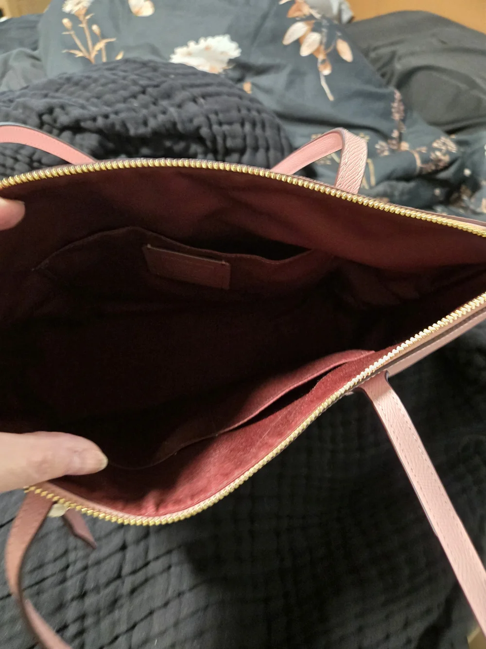 Coach spacious leather