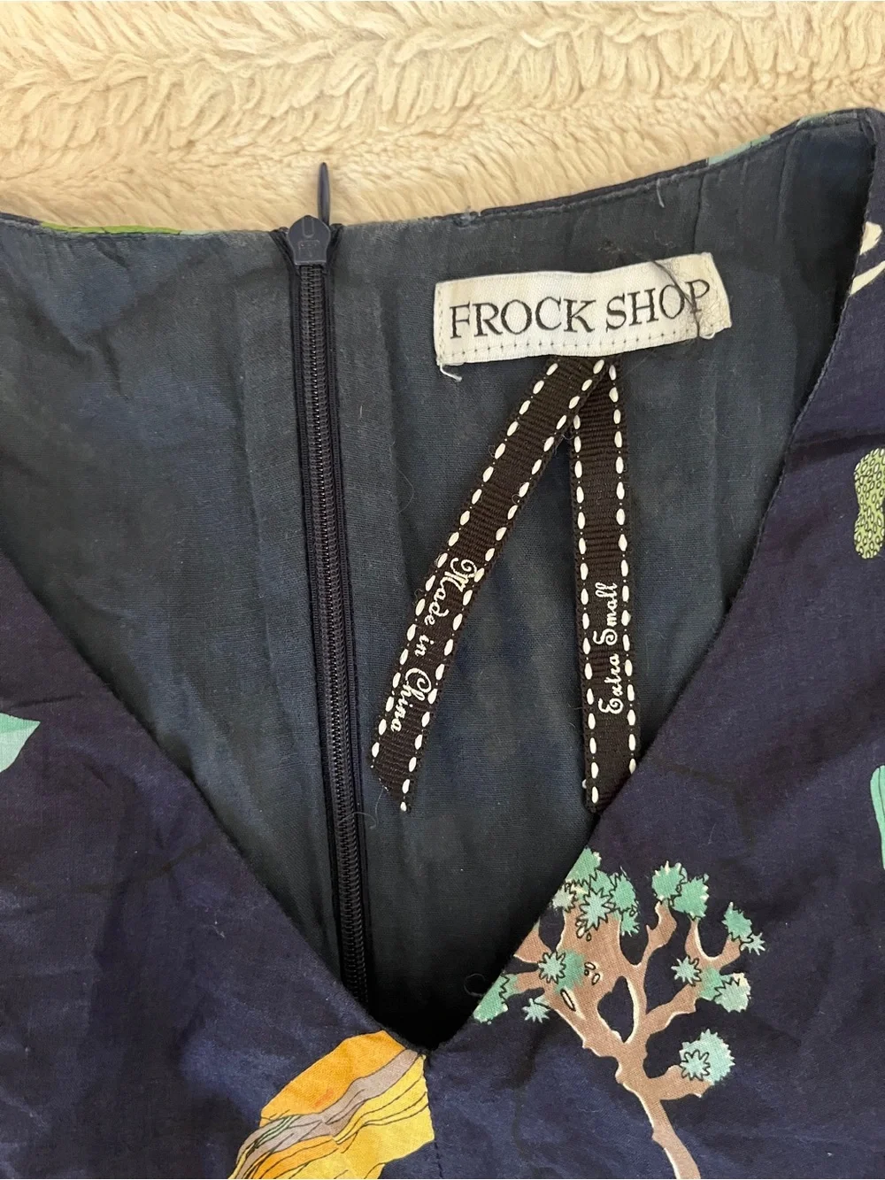 Frock Shop navy midi