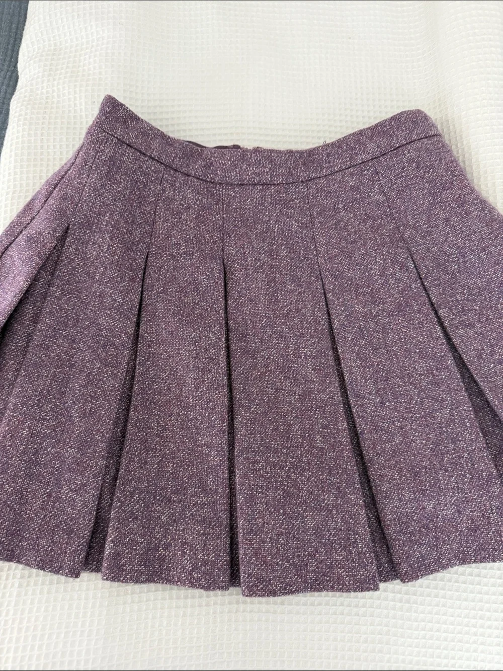 Amanda Uprichard Lavender Sparkle Pleated Skirt