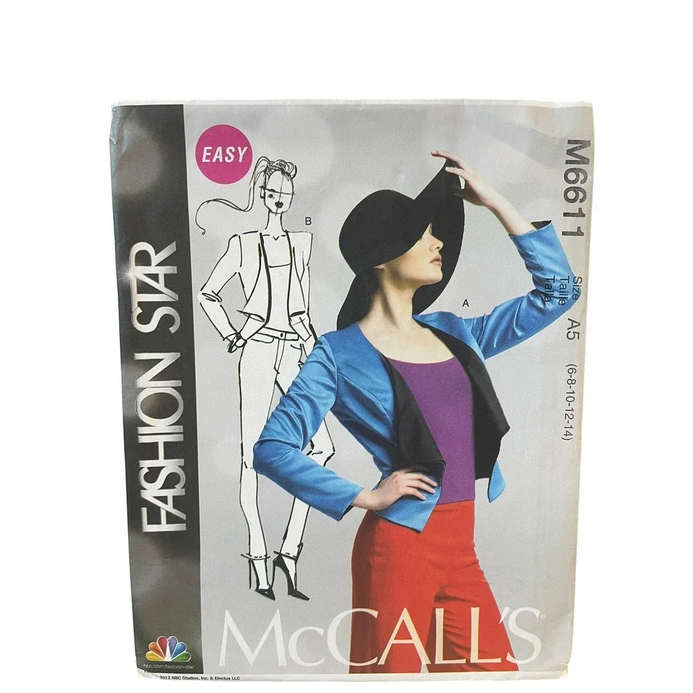 McCALL'S M6611 Misses' Lined Jackets Size 6-14 Fashion Star
