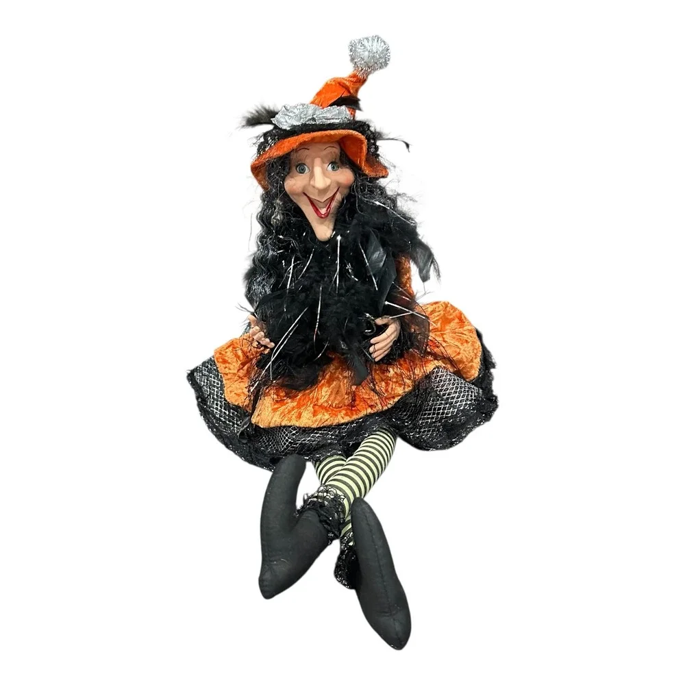 Vintage Halloween Witch Shelf Sitter 24