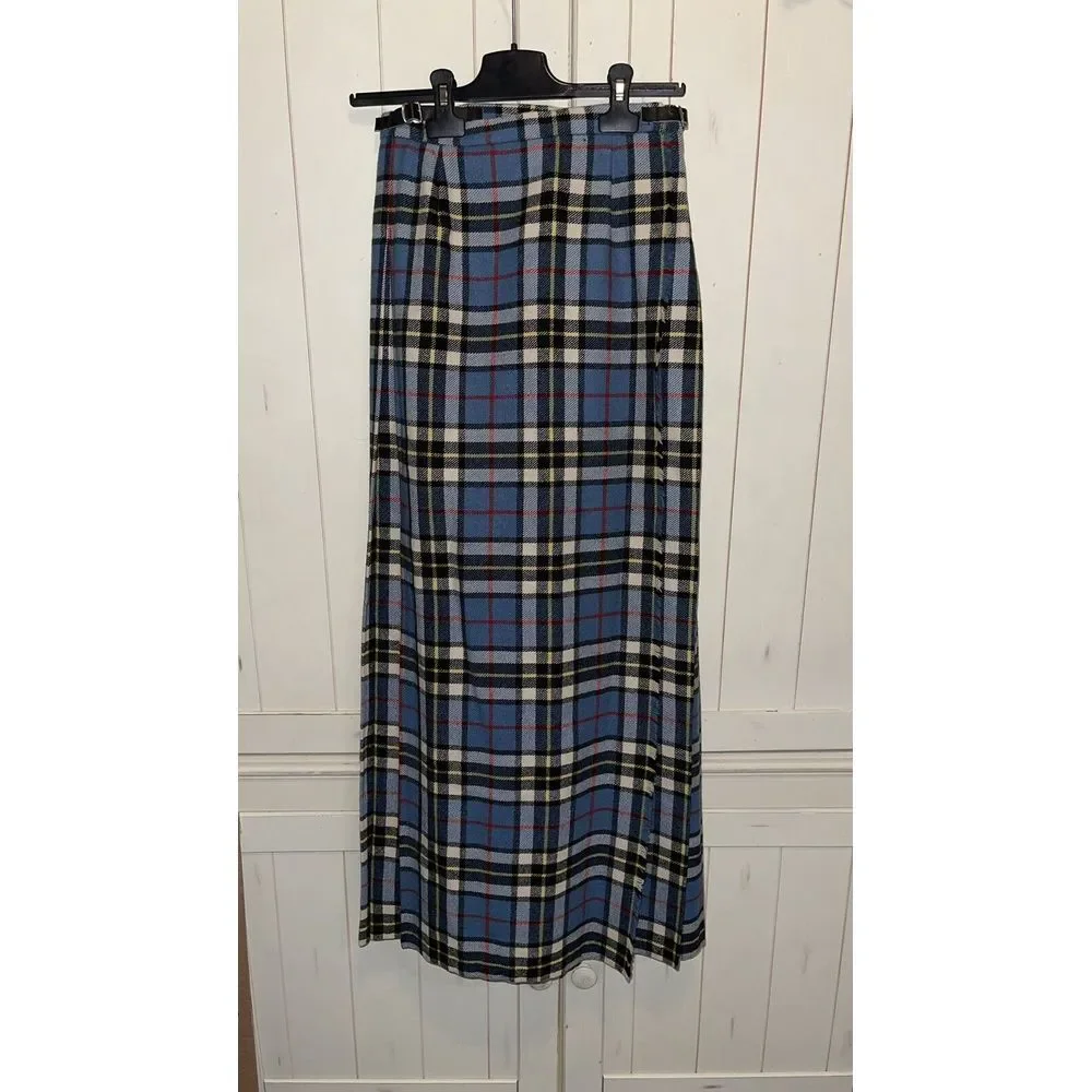 COBRA Full Length Long Tartan Kilt For Women 100% WOOL‎