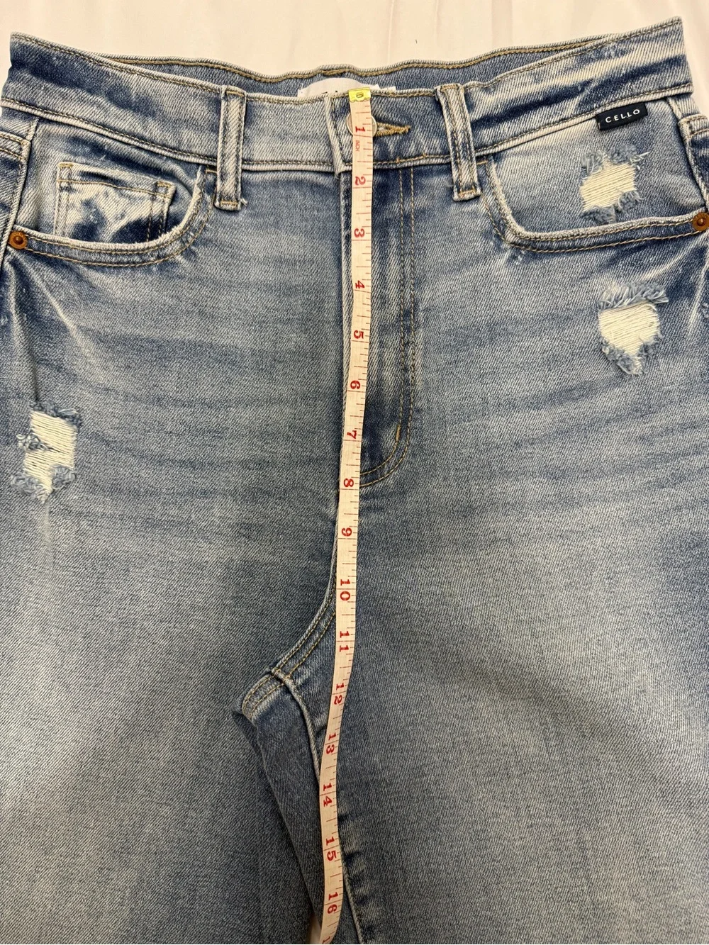 Cello Blue Light Wash Dad Jeans