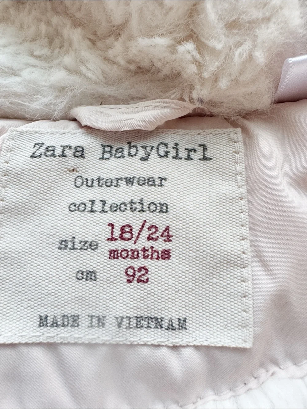Zara girl outerwear
