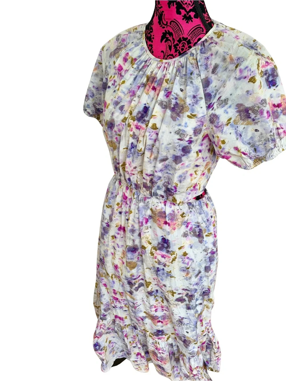 J.Crew x Flora Obscura Kaleidoscope Floral Cutout Midi Dress 10P