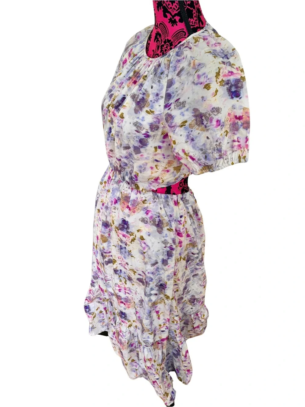 J.Crew x Flora Obscura Kaleidoscope Floral Cutout Midi Dress 10P