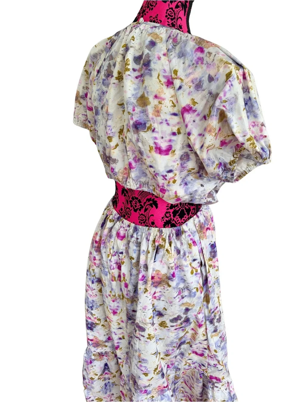 J.Crew x Flora Obscura Kaleidoscope Floral Cutout Midi Dress 10P