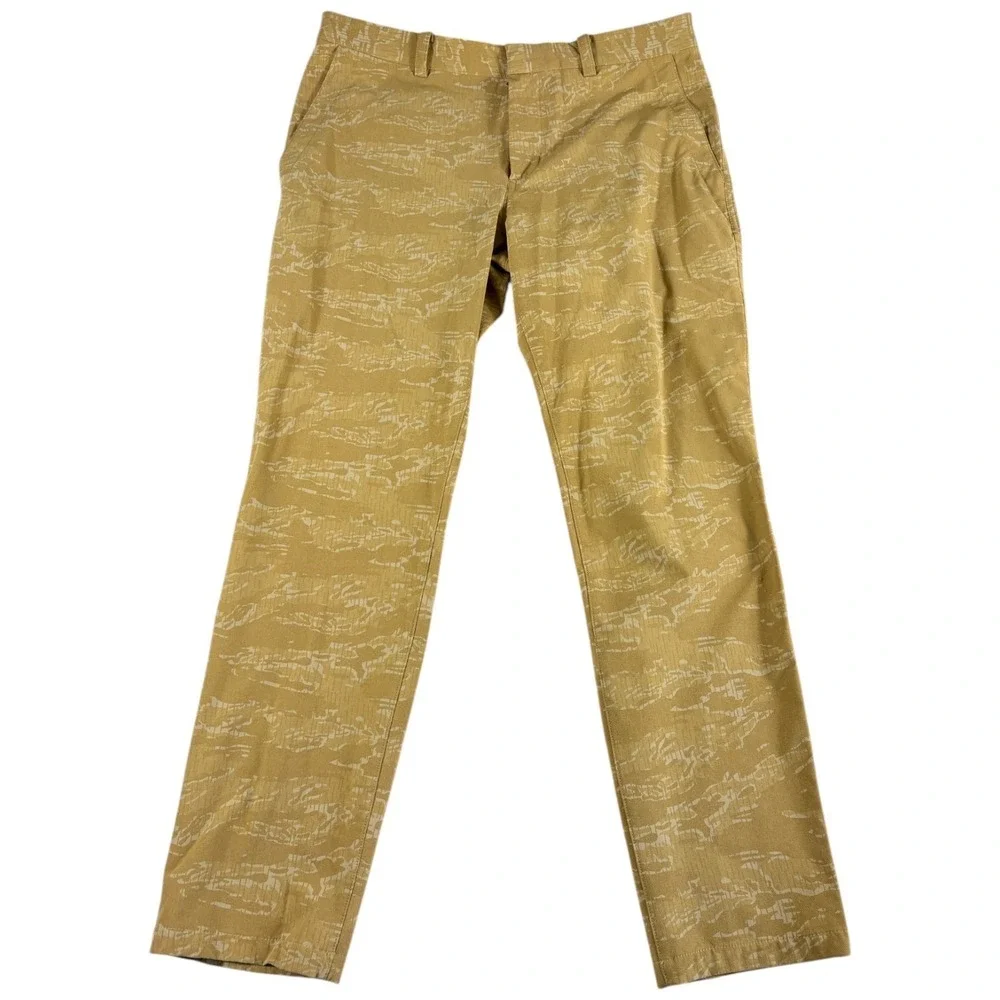 Nike Pants Mens‎ 36x29.5 khaki Camouflage Straight Leg Flap Pockets Casual Wear