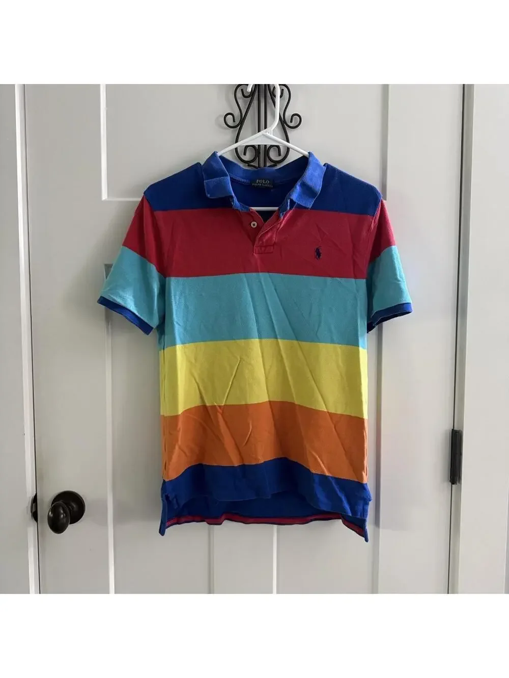 Polo Ralph Lauren Rainbow Colorblock Polo 🌈
