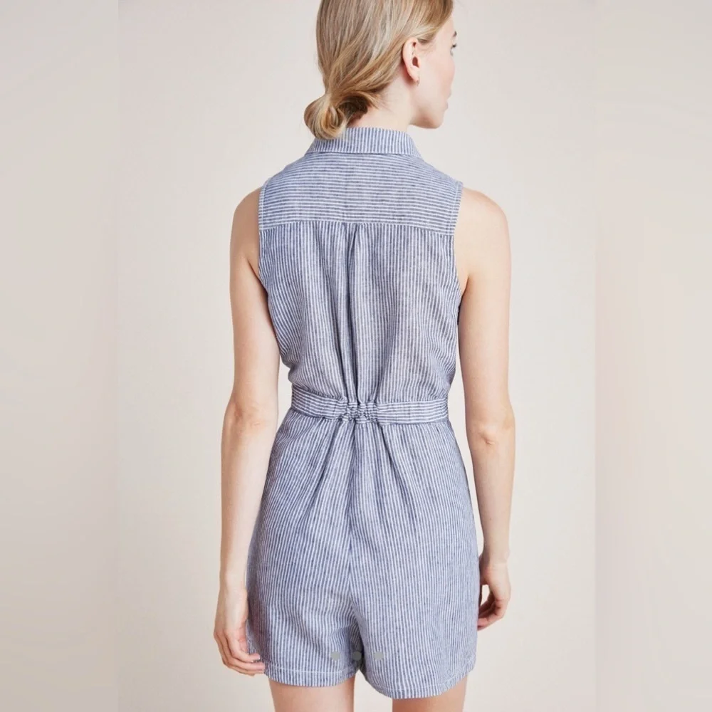 Anthropologie collared romper