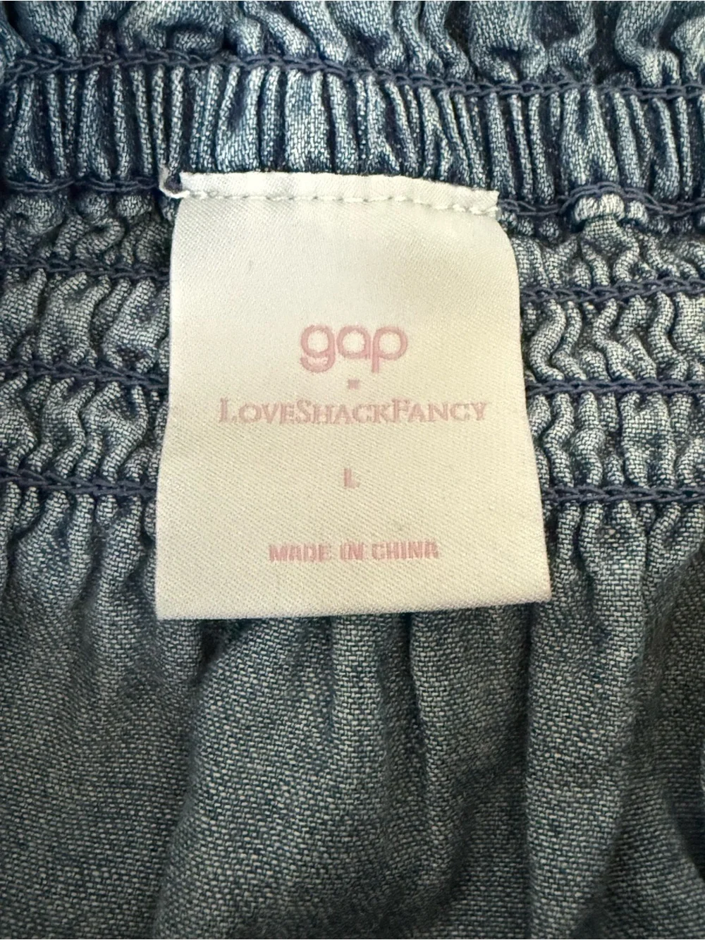 Gap x love shack fancy soft denim