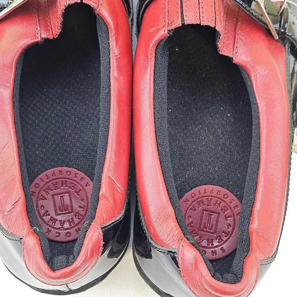 Tehama Smartec Air Golf Spikes Leather Buckle Loafers Shoes Brazil Womens 7.5M‎