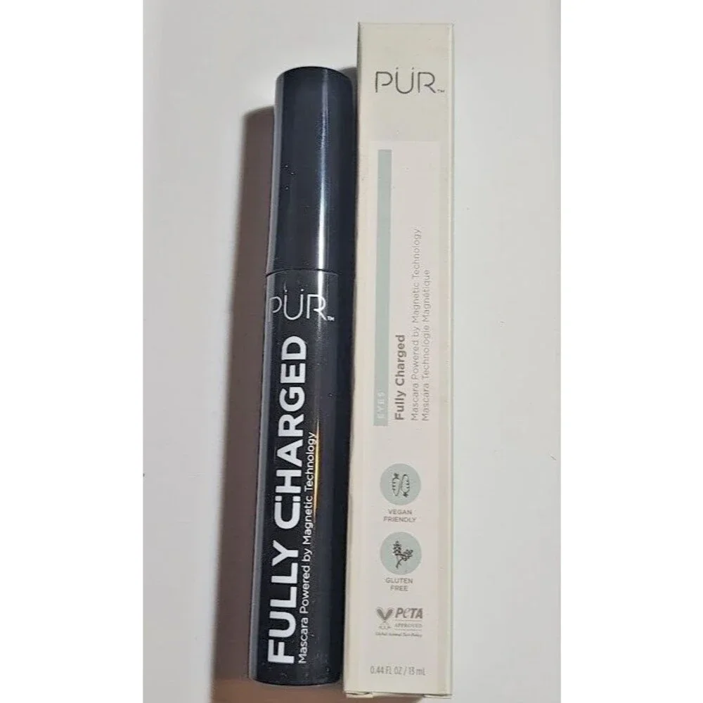 PUR Fully Charged Mascara Magnetic Technology Color Shade Black EyeLash 13ml NIB