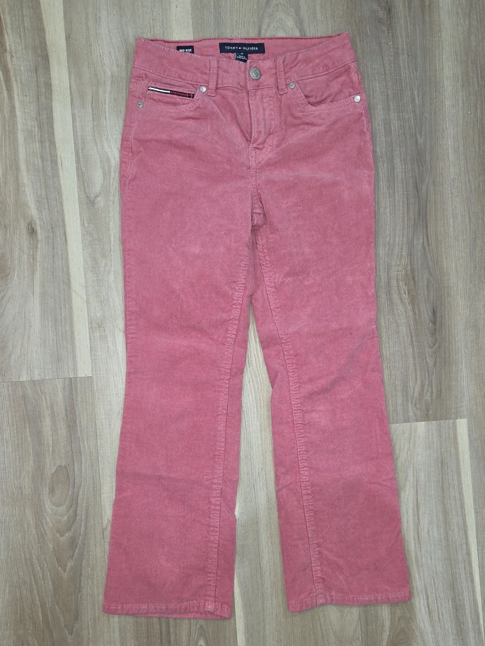 •Tommy Hilfiger• Little Girls Pink Corduroy Flare Pants