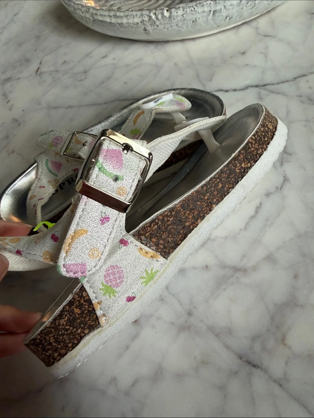 NWOT Sprox Toddler Fruit Design Girls Sandals Size 12