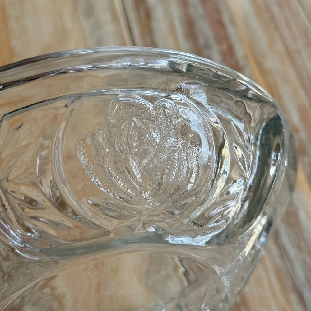 Vintage clear glass