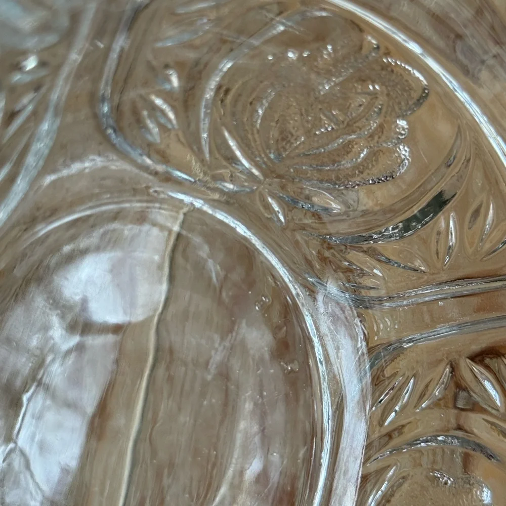 Vintage clear glass