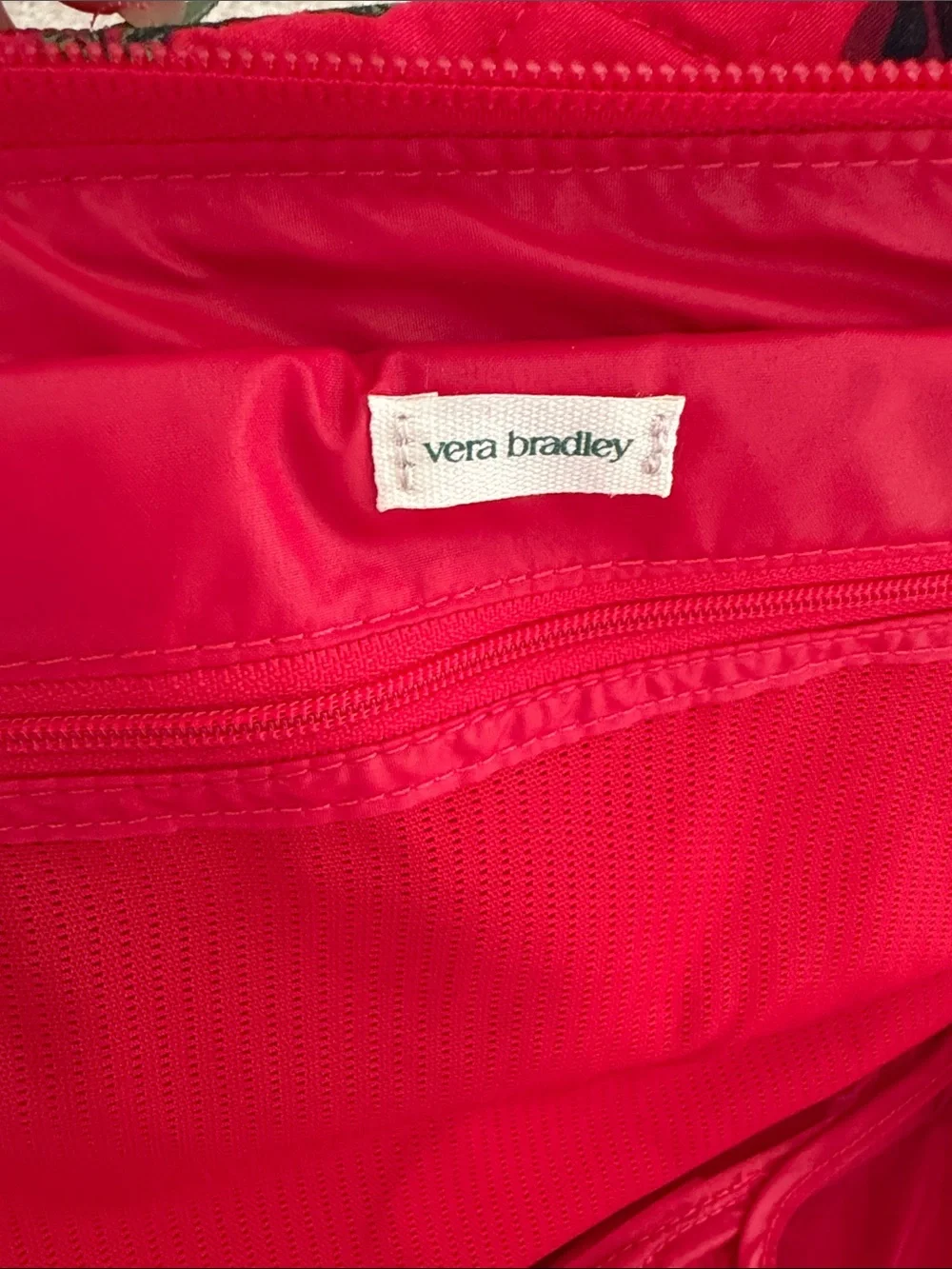 Vera Bradley quilted cosmetic