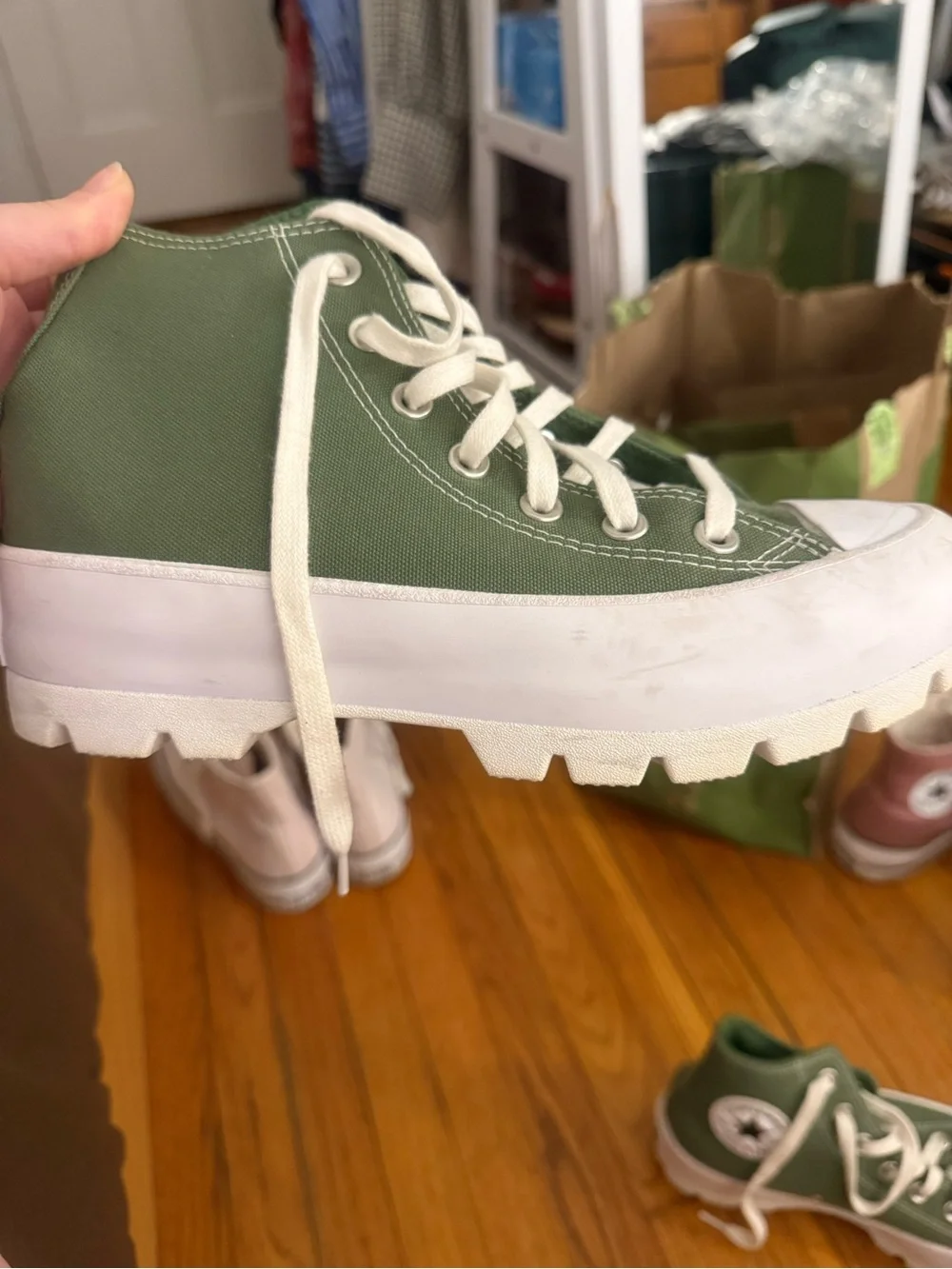Converse sage green