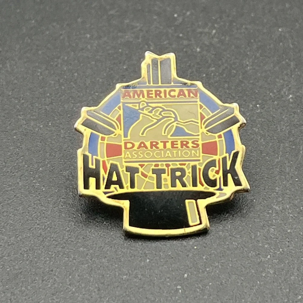 American Darters Association Hat Trick‎ Lapel Hat Pin