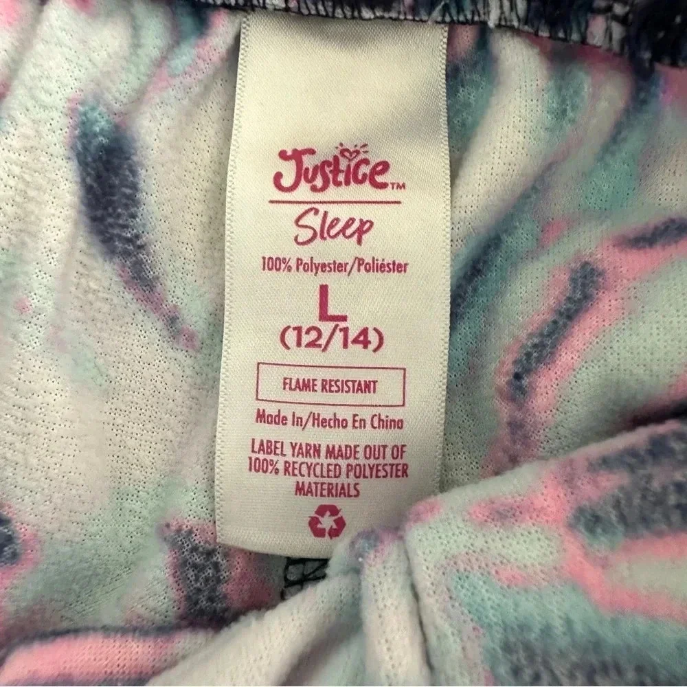 Justice girls size large tie die pajama pants