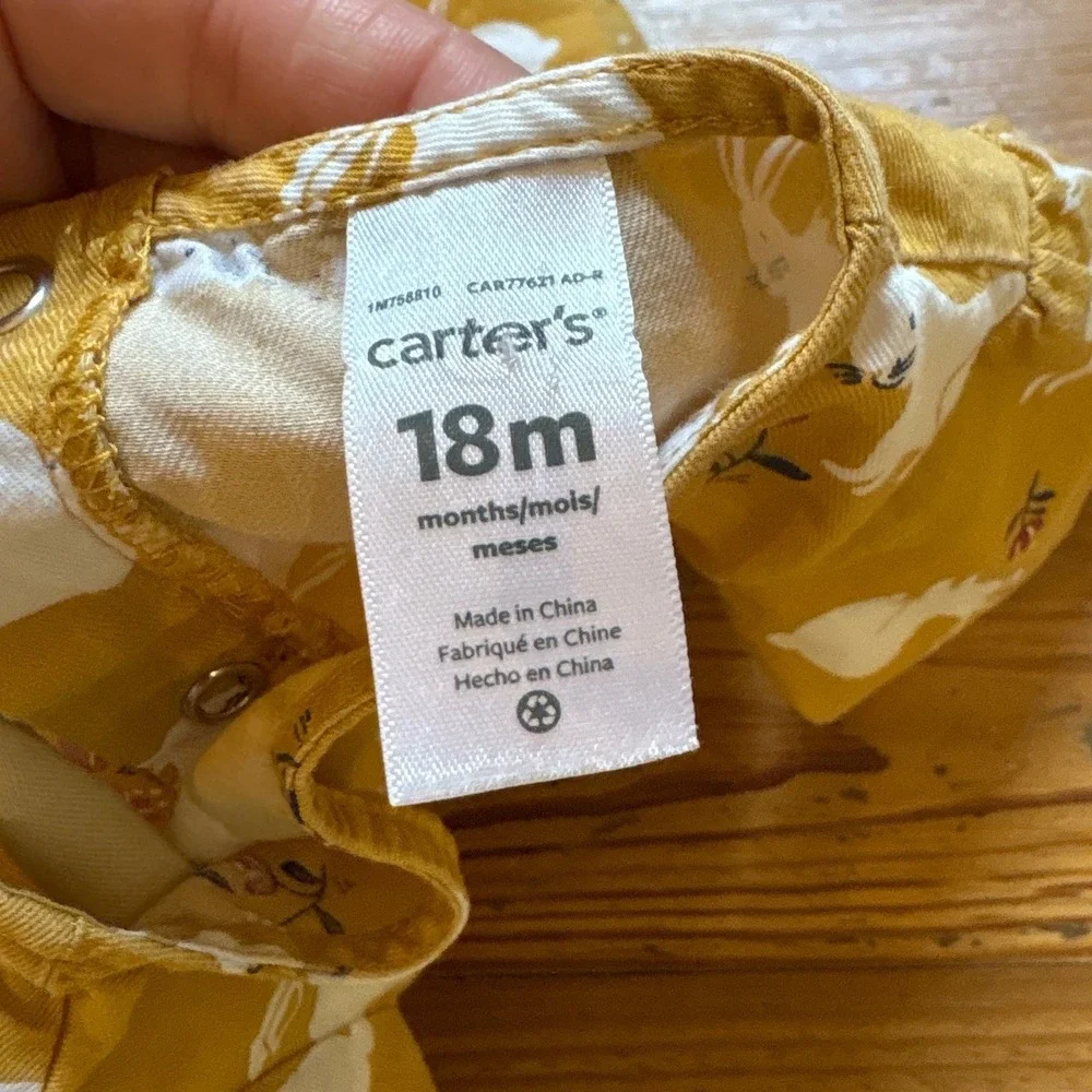 Carters mustard yellow