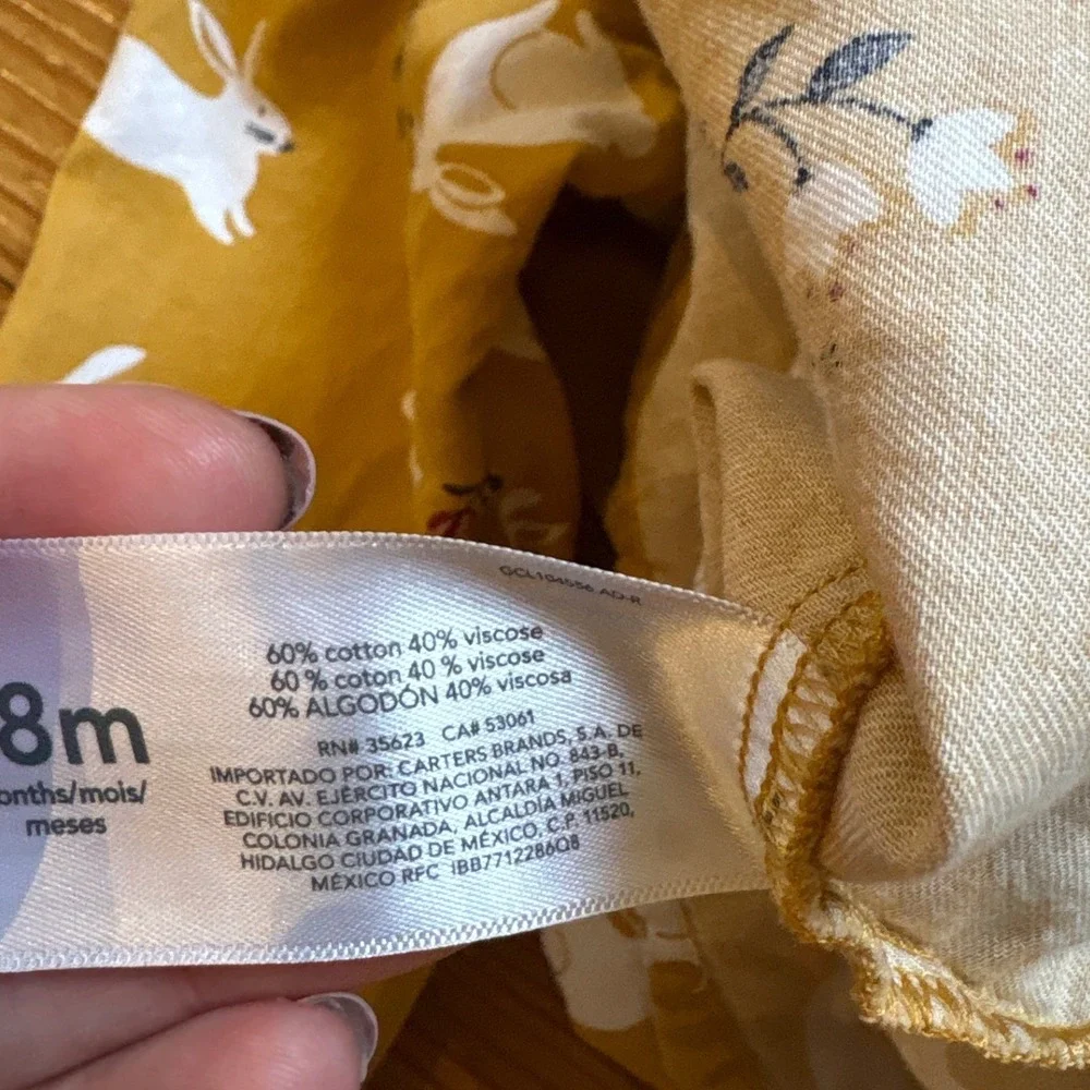 Carters mustard yellow