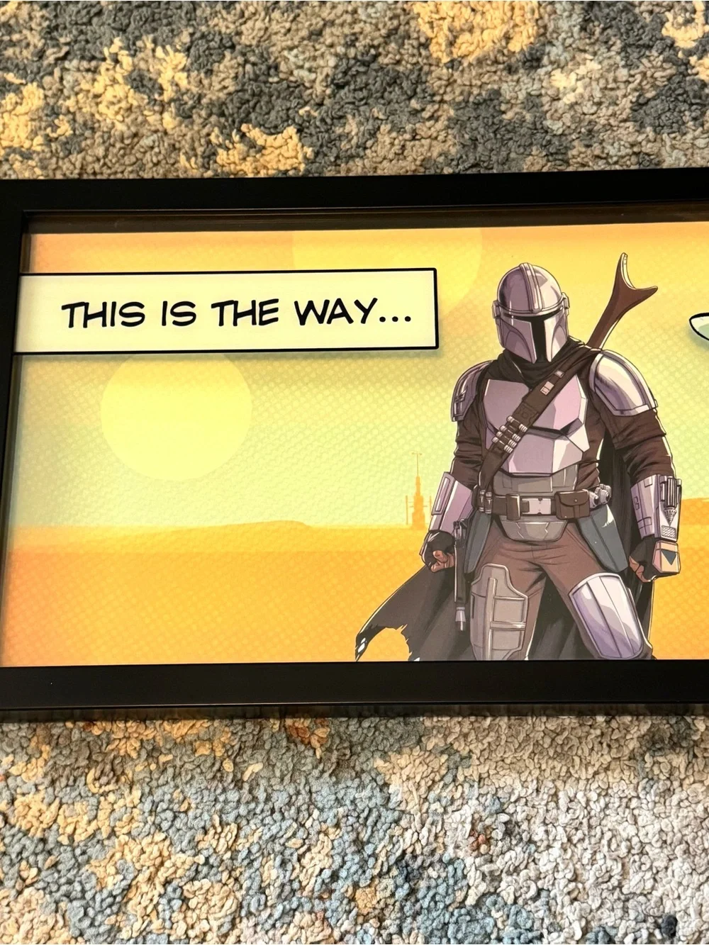Star Wars stylized mandalorian