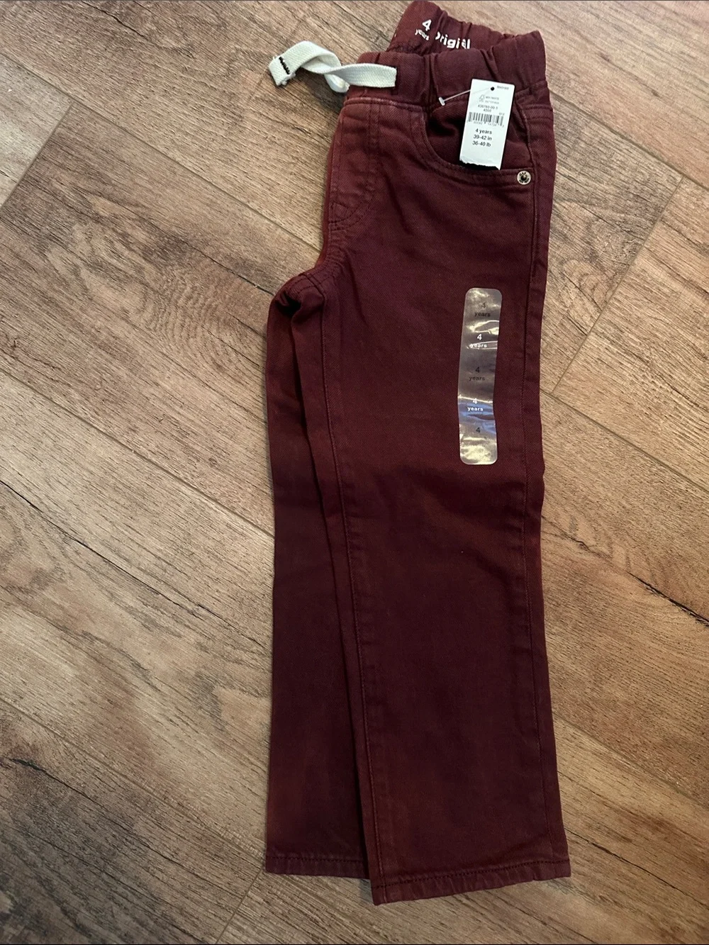 GAP Kids Burgundy Pull-On Jeans