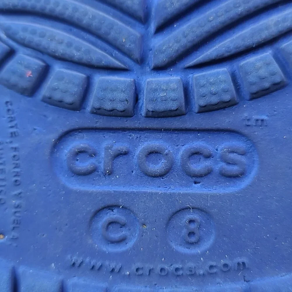 Crocs shoe rubber