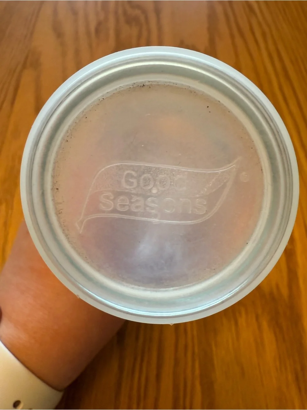 Good Seasons clear glass
