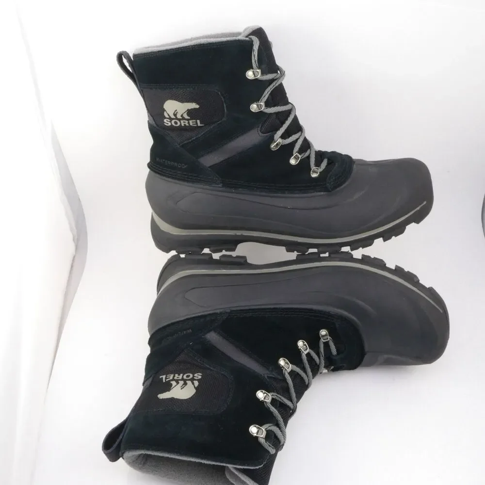 SOREL Men's US Size 10.5 Buxton Lace Waterproof Winter Boot Black