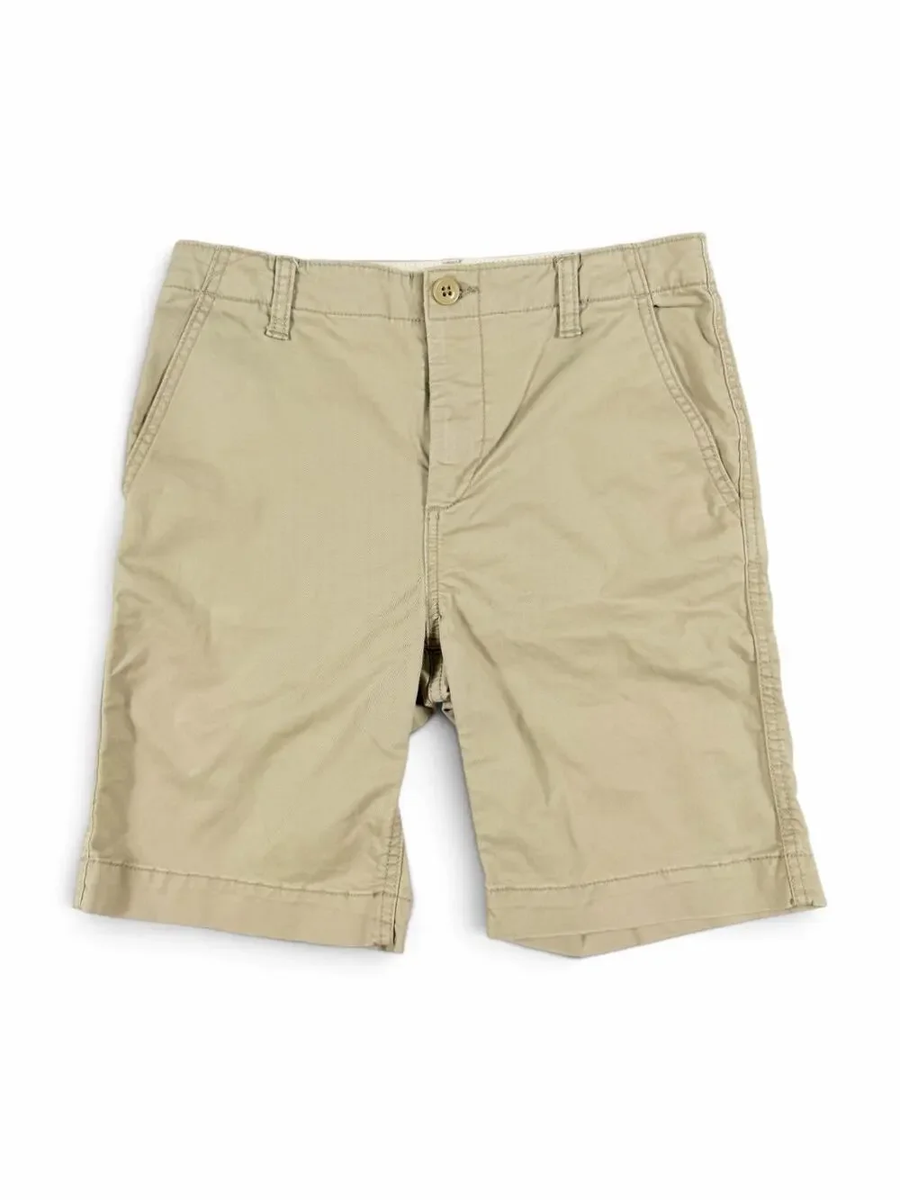 Gap Kids Stretch Chino Khaki Shorts Tan Adjustable Waist Boys Size 16