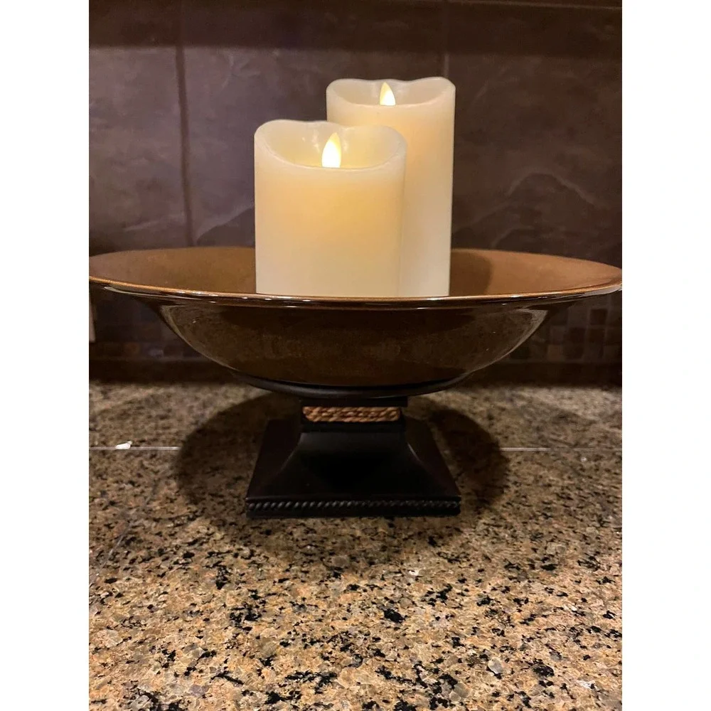 PartyLite Sahara Sands Centerpiece Pedestal Bowl P9702 13