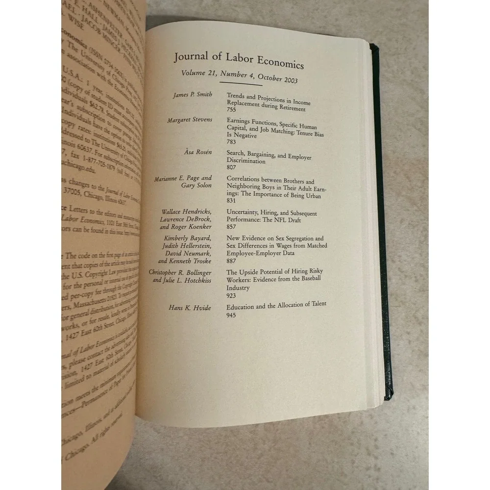 University of Chicago Press journal labor