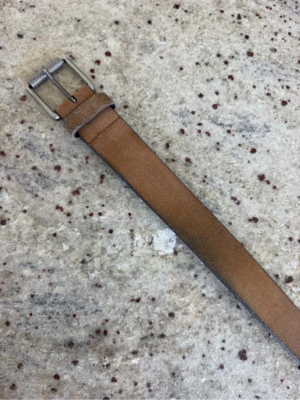 1901 Nordstrom Men’s Brown Suede Leather Belt Size 40 Made in USA