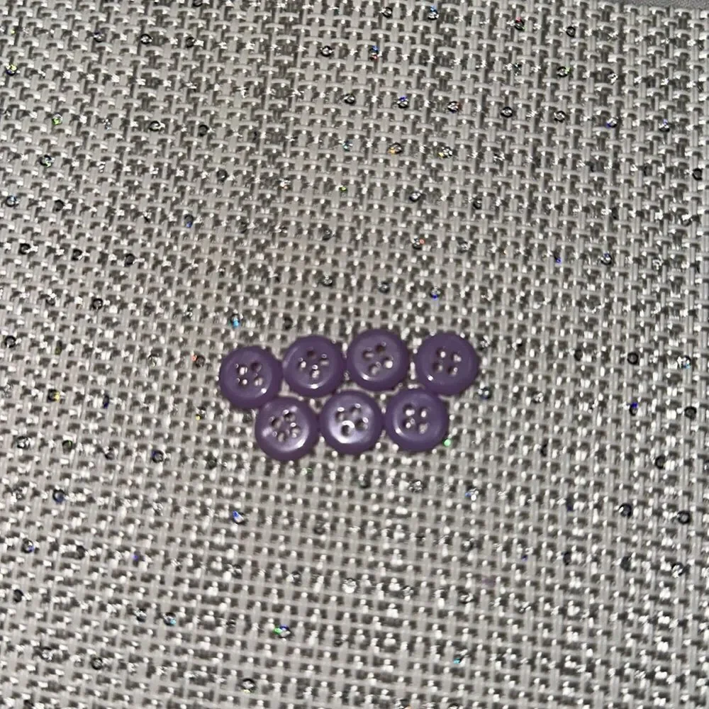Dana Bachman Lavender Set of 7 blouse buttons
