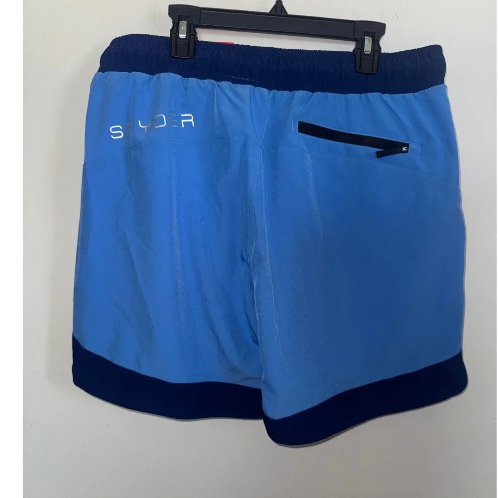 Spyder Swim Mens Blue Board Shorts Trunks Quick Dry UV Protection Size M NWT