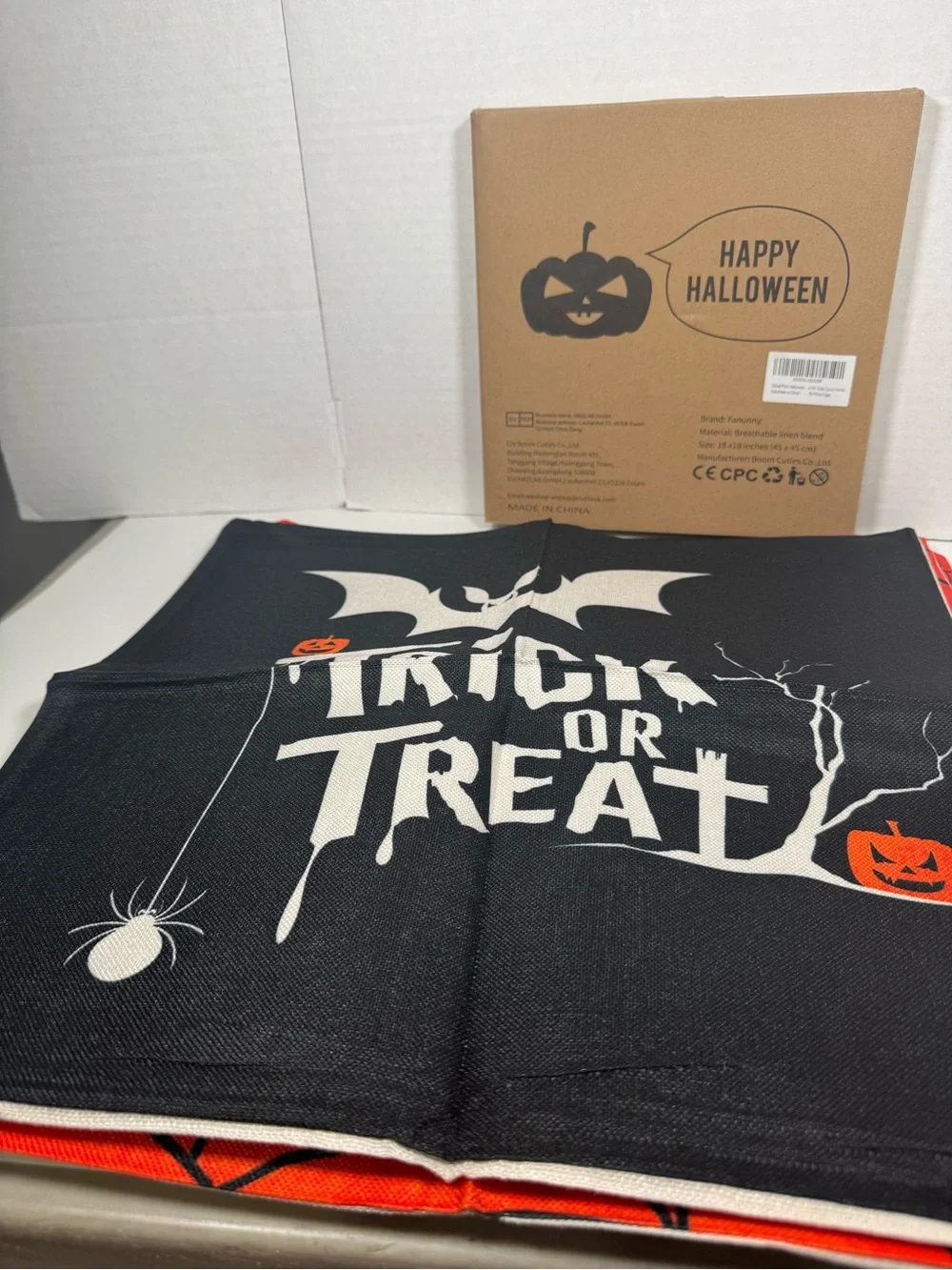 Halloween Decorative Pillow Covers Set of 4 18x18
