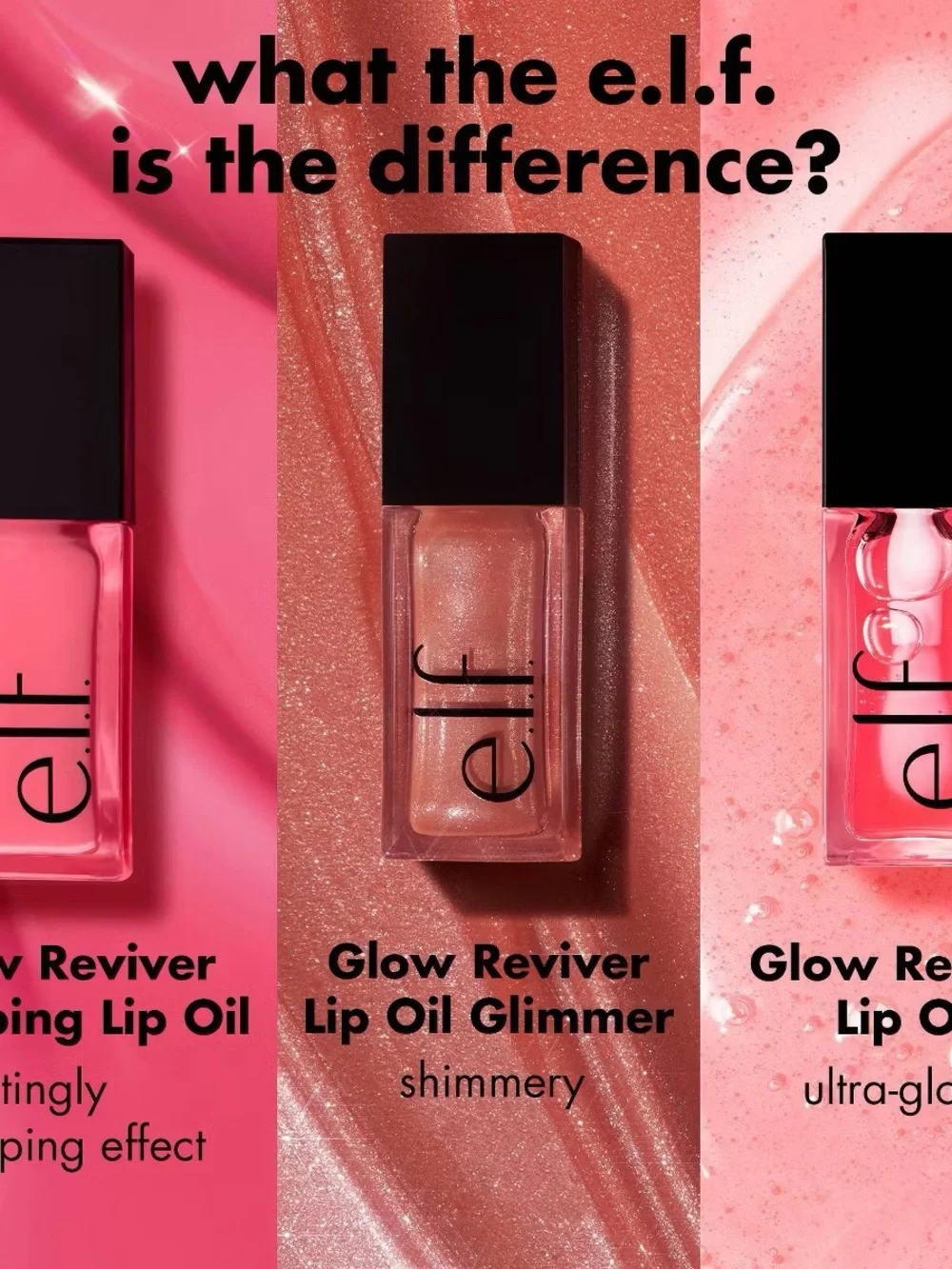 e.l.f. Glow Reviver Plumping Lip Oil – Burst Bubble – 0.25 fl oz