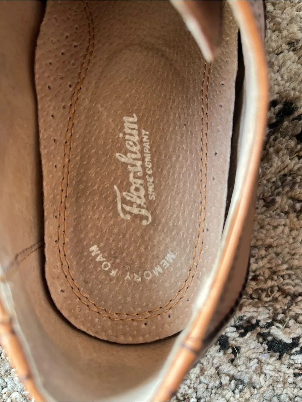 Florsheim polished tan