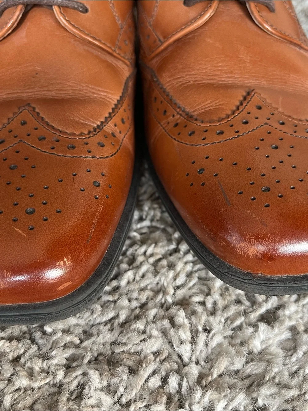 Florsheim polished tan