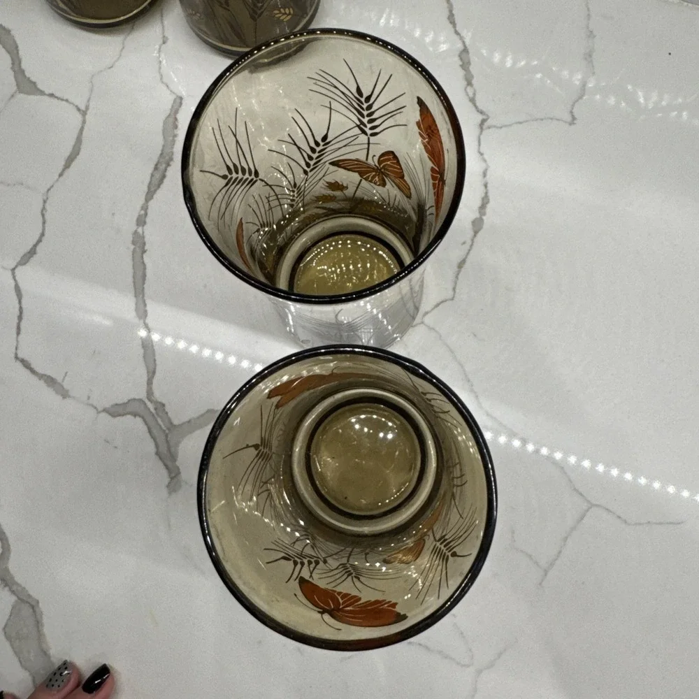 Libbey vintage amber