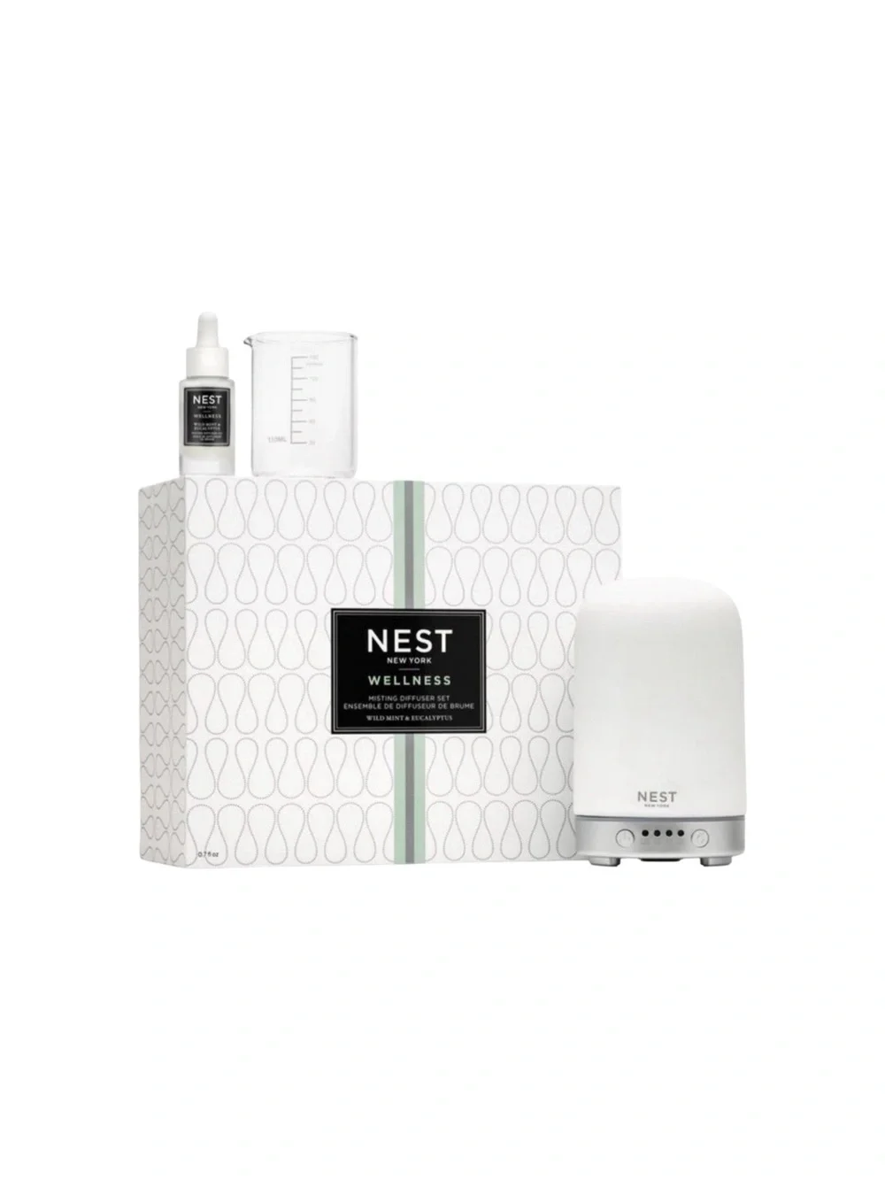 NEST NEW YORK Wellness Misting Diffuser Set (Wild Mint & Eucalyptus)
